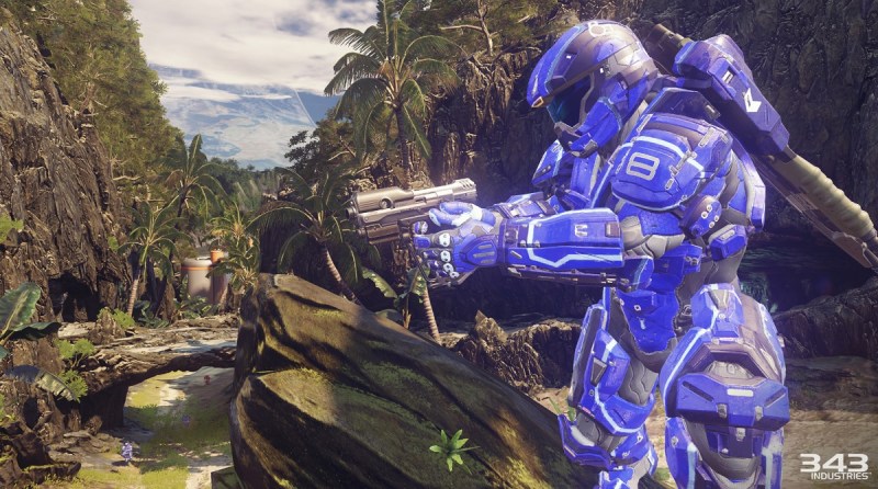 Warzone battle in Halo 5: Guardians multiplayer.