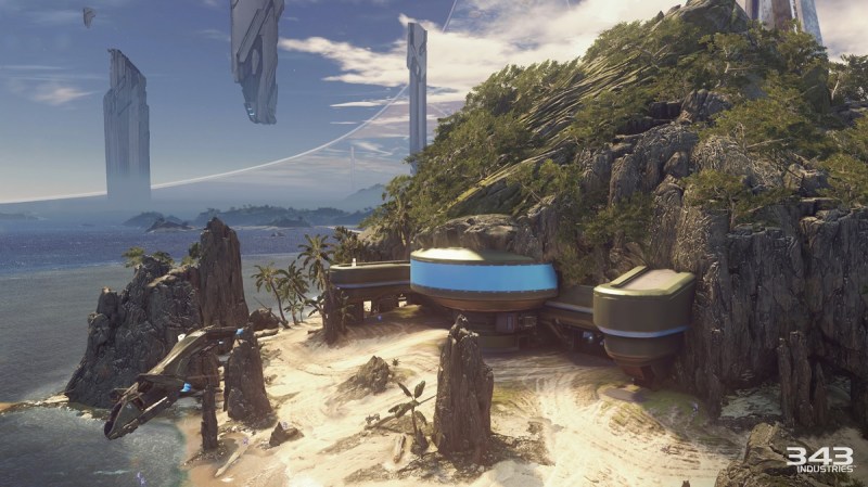 Warzone map Raid on Apex7 in Halo 5: Guardians multiplayer.