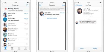 Facebook updates Messenger with Message Requests, attempts to kill phone numbers
