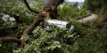 Tesla Model S reportedly saves woman, child in landslide