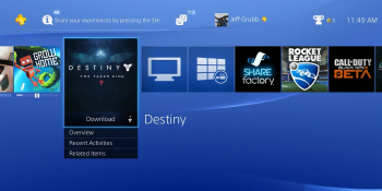 Sony advertises Destiny: The Taken King by pushing it into your PlayStation 4 library