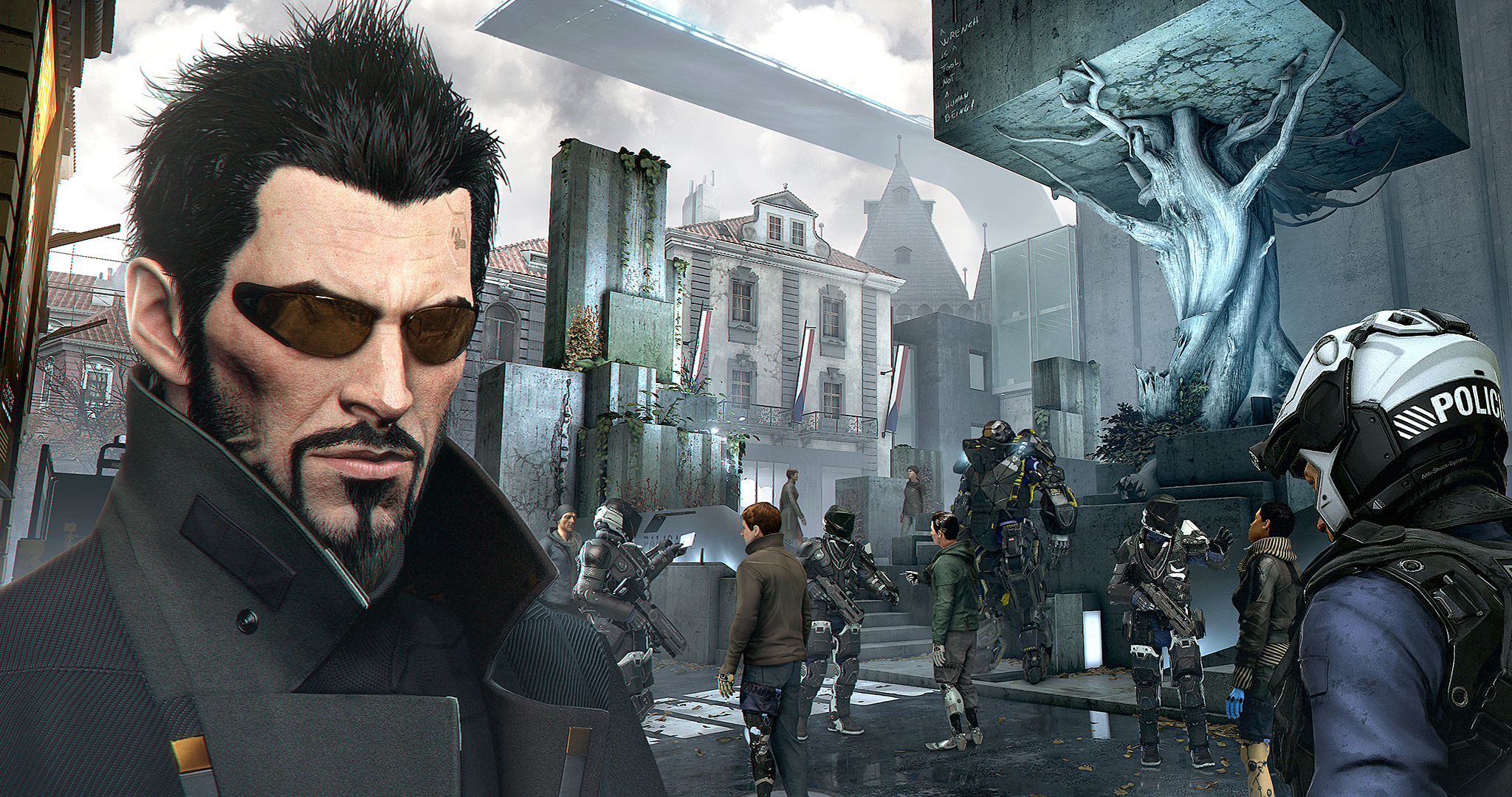Adam Jensen is back in Deus Ex: Mankind Divided as one of the few augments who didn't go crazy.