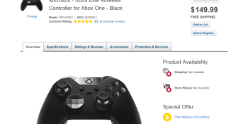 Xbox One Elite Controllers sold out: Microsoft plans to replenish stock ‘for the holidays’