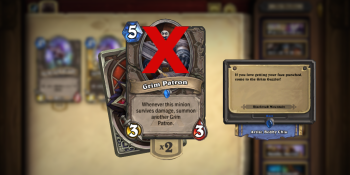 Hearthstone’s Grim Patron meets a grim fate on the eve of BlizzCon