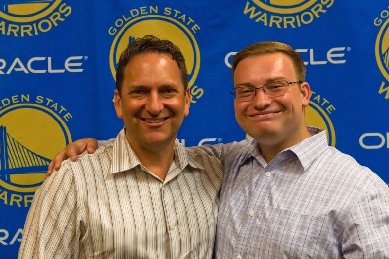 Golden State Warriors' VP of Digital and Marketing Kenny Lauer and Digital Marketing Lead Daniel Brusilovsky.