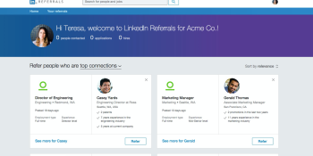 LinkedIn launches Referrals site to let employees recommend their contacts for new jobs