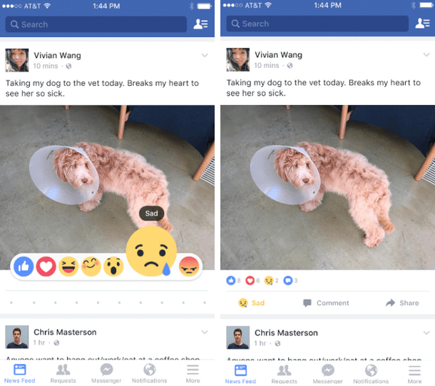 Facebook Reactions: Sad