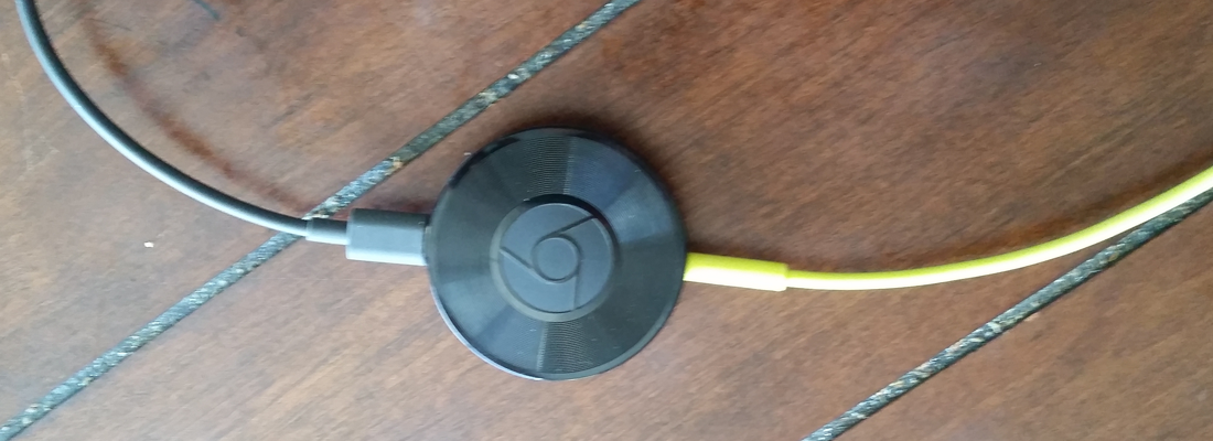 Chromecast Audio on a table