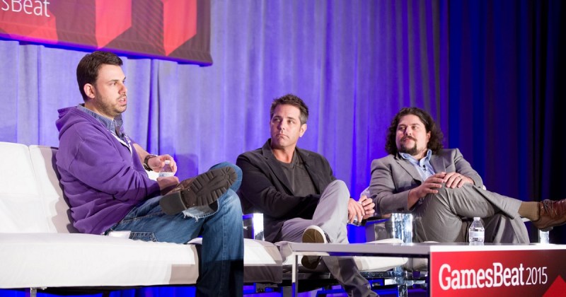 Greg Vederman of Twitch, Matt Wolf of Coca-Cola, and Jeff Grubb of GamesBeat at GamesBeat 2015.