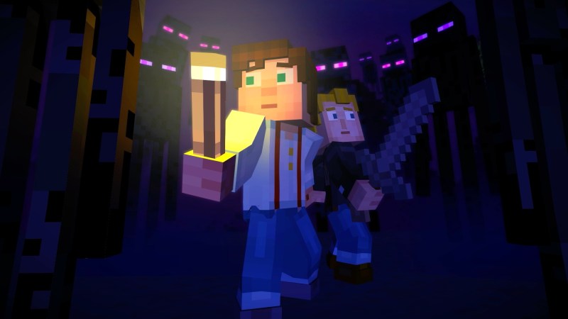 A screenshot from Minecraft Story Mode.