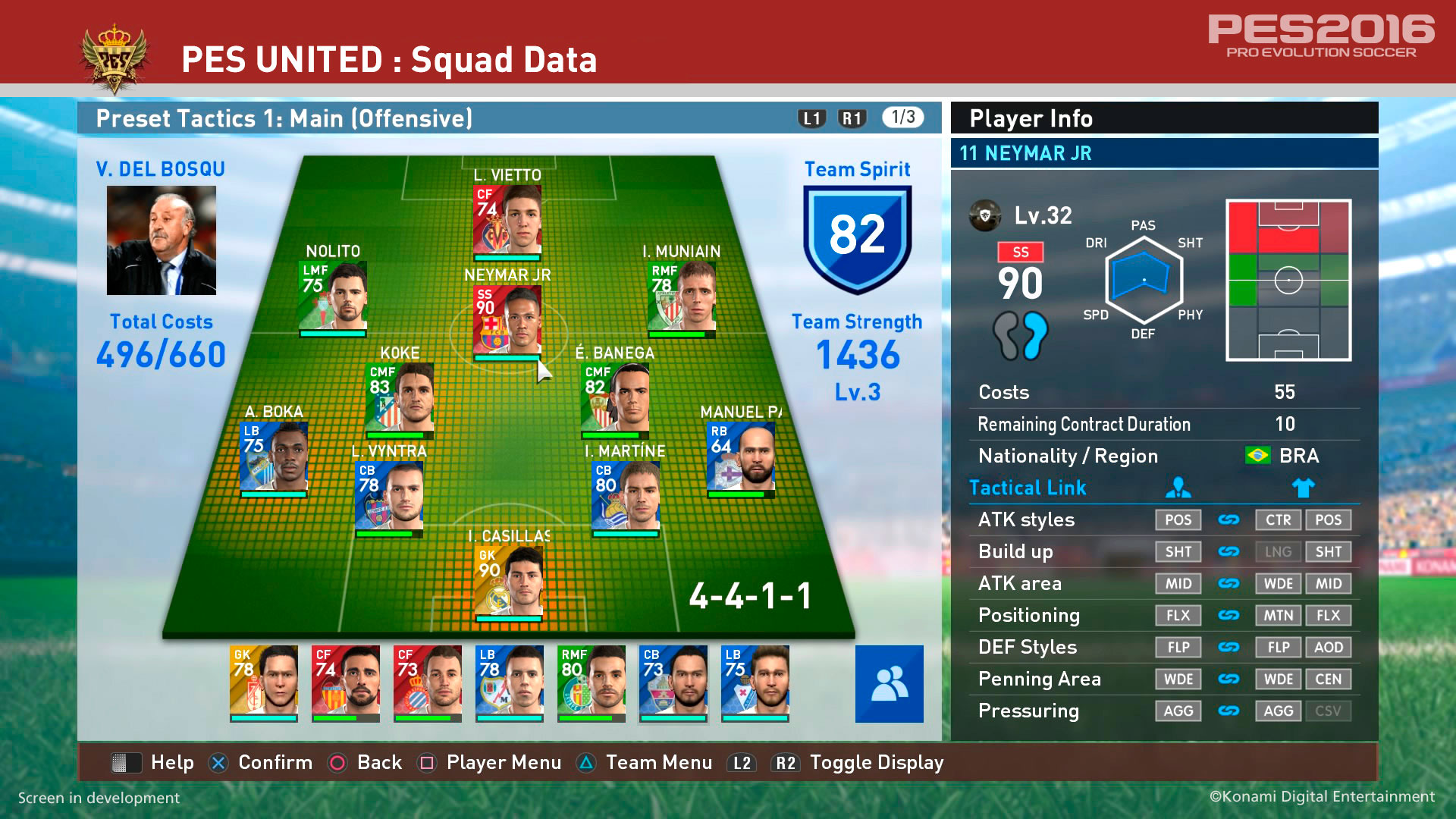 Like FIFA's Ultimate Team, myClub tasks you with building a team from scratch.