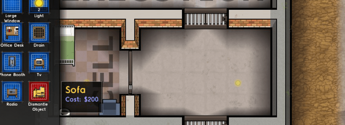 Prison Architect sofa