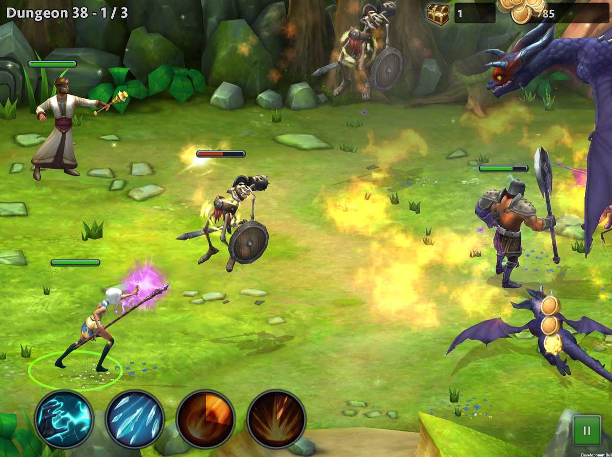 Battle in RPG Quest of Heroes.