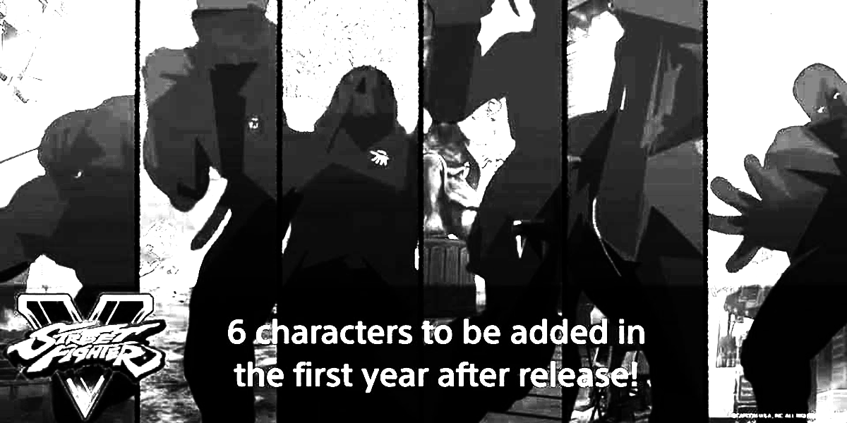 Street Fighter V mystery black and white