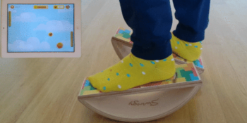 Swingy controller keeps kids moving while playing video games — with their feet