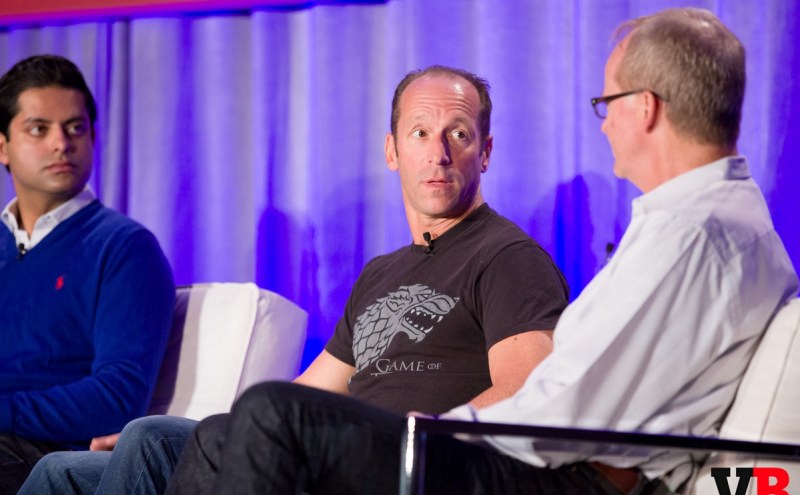 Phil Sanders of IDG Ventures with Martin Rae of AIAS at GamesBeat 205.
