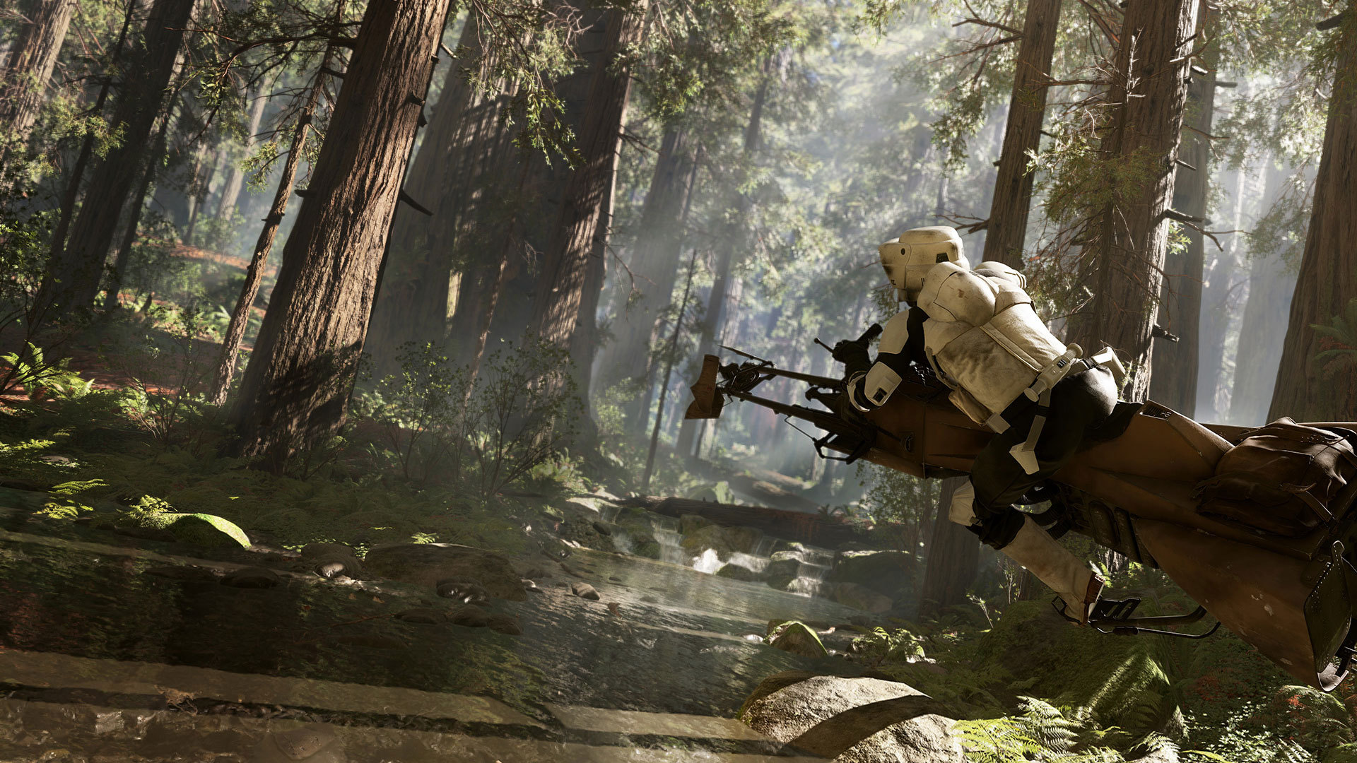 DICE has captured the speed of the Endor chase in its Battlefront game.