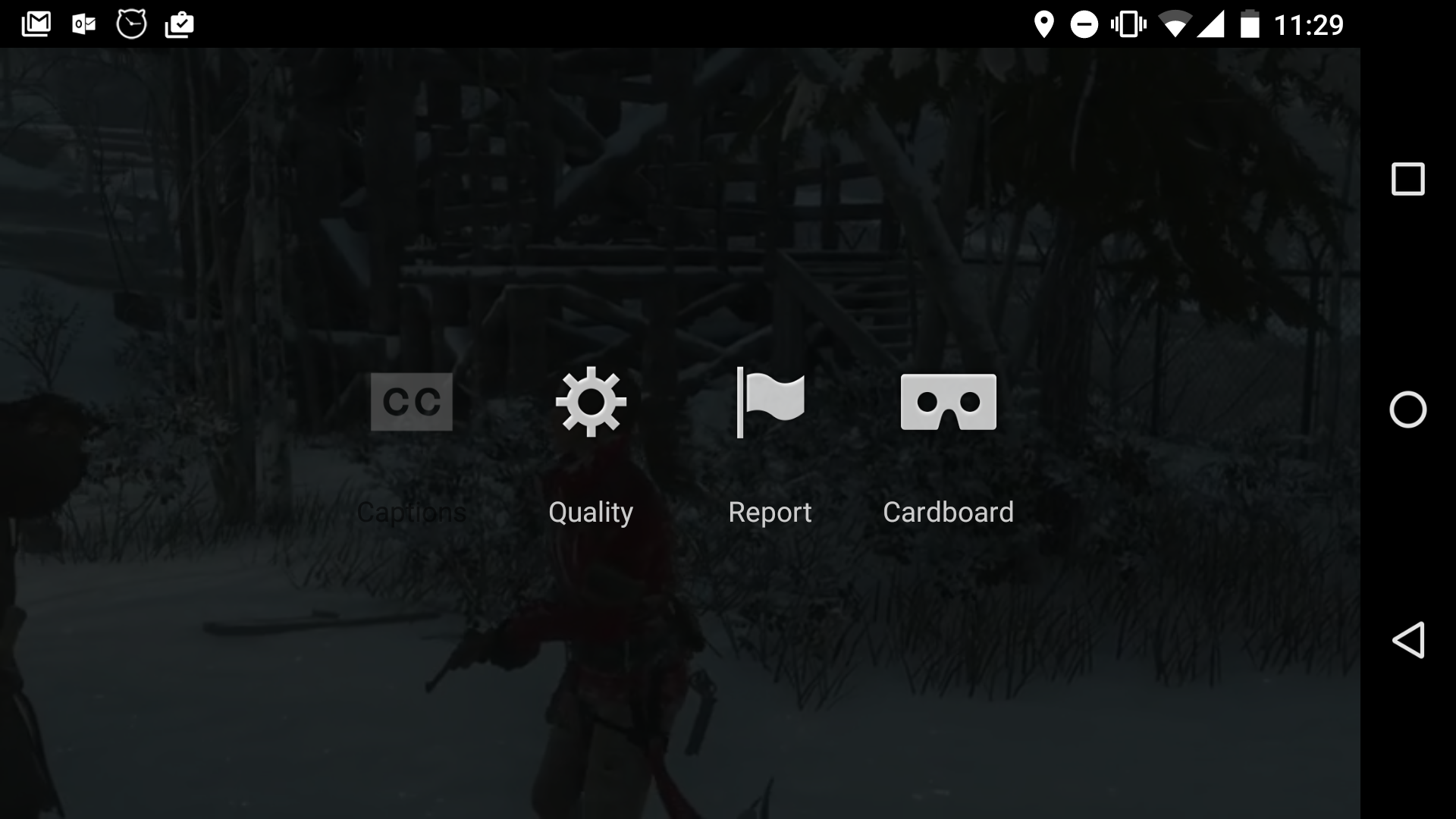 You have to tap the Cardboard button before you can watch a YouTube video on Android in Cardboard mode.