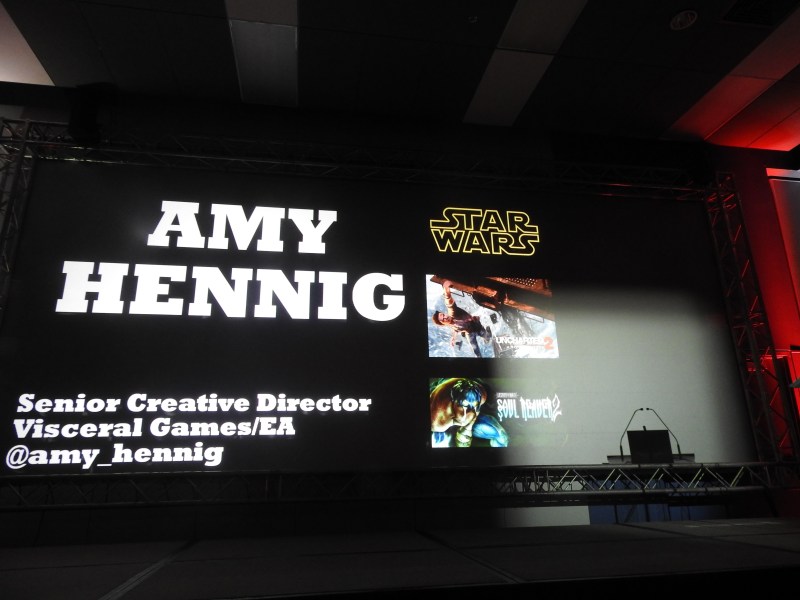 Amy Hennig also talked about messages versus fun in games at MIGS 15.