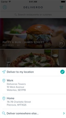 Deliveroo for iOS