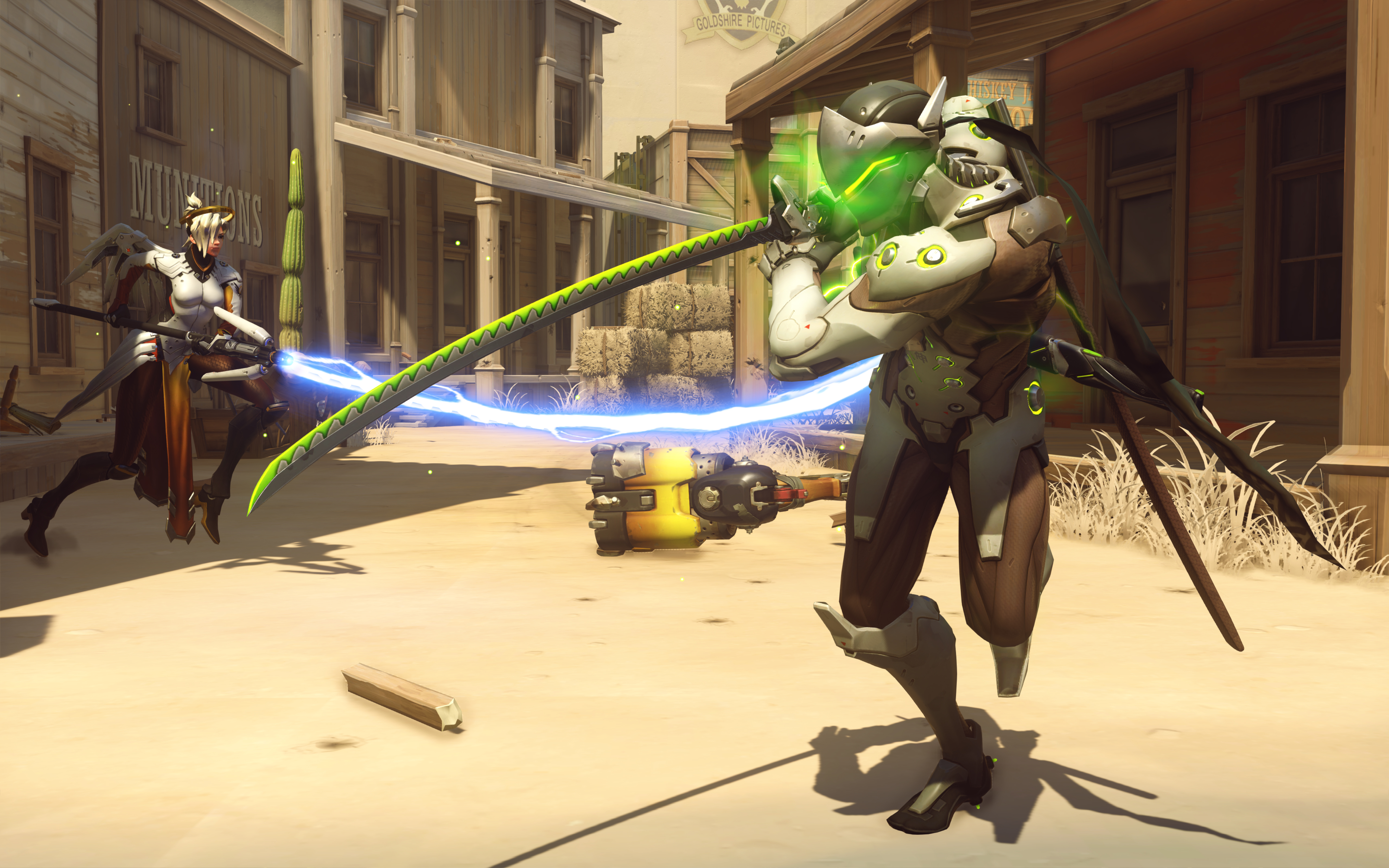 Watch out for that sword; Genji is a killer melee character.