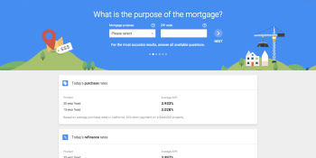 Google Compare starts offering quotes for home mortgage rates