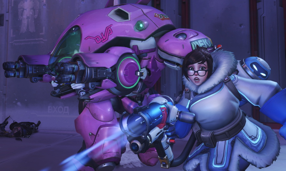 Overwatch Mei and D.Va