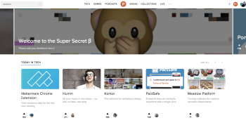 Product Hunt’s homepage now showcases the latest books, games, and tech