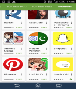 Lunch Kaki trending on Google Play (Android)