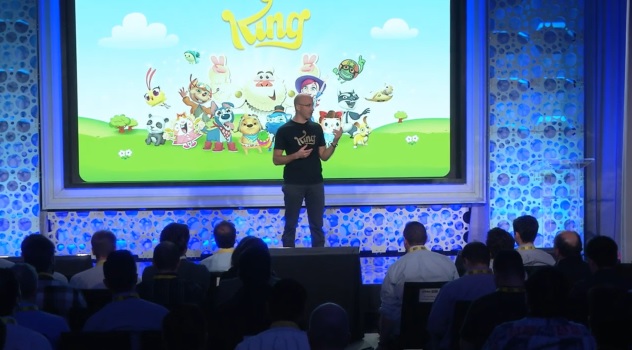 Riccardo Zacconi, CEO of King, at Activision Blizzard's investor day.