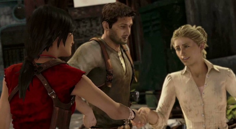 Chloe meets Elena in Uncharted 2: Among Thieves.