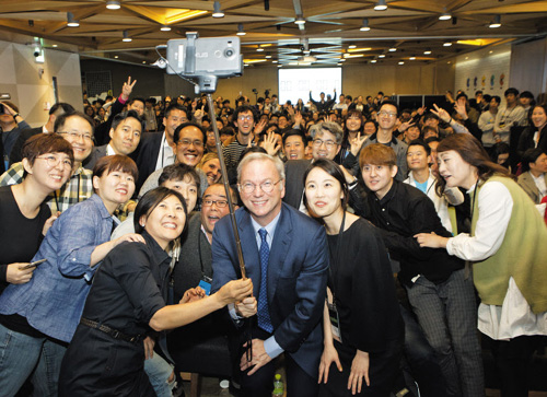 Google cofounder Eric Schmidt on his Seoul visit before the weekend