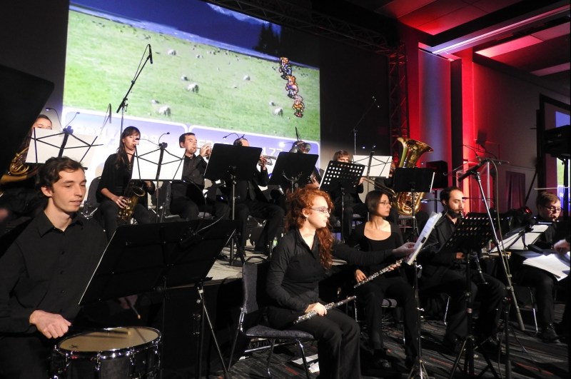 An orchestra played video game music on day two of MIGS 15.