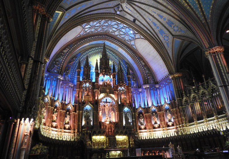 Basilica Notre-Dame de Montreal.