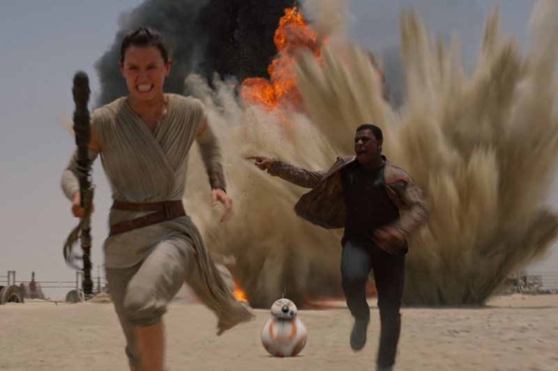 Scene from Star Wars: The Force Awakens.