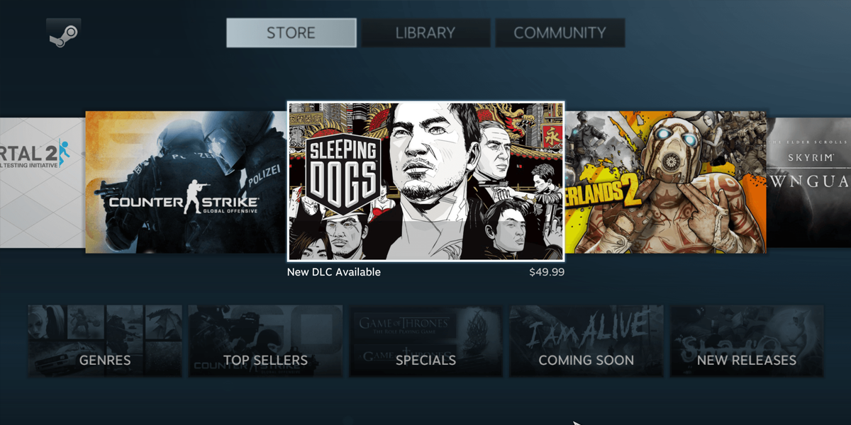 Steam storefront console mode