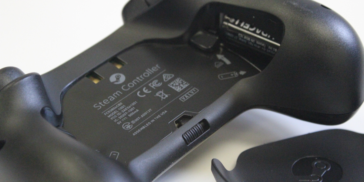 Steam Controller back lid open higher