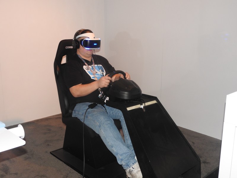 Sony's Drive Club in VR at the PSX event.