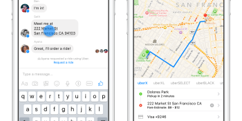 You can now order an Uber via Facebook Messenger