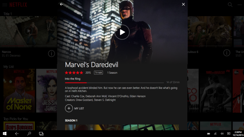 Netflix Windows 10