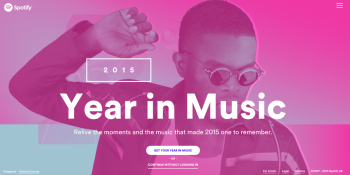 Spotify users can now generate their own personalized ‘Year in Music’ for 2015