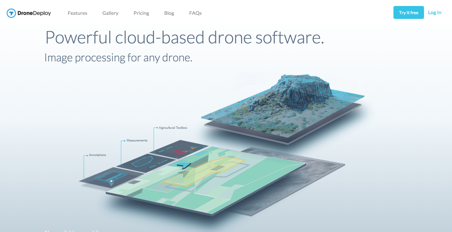 DroneDeploy homepage screenshot