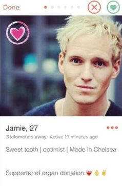 Tinder: Jamie Laing