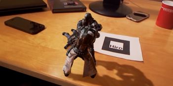 Watch an unbelievable augmented reality fight scene play out on a desk