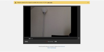 YouTube will turn off its Webcam Capture feature after January 16, 2016