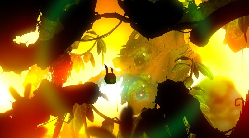 Flying around in Badland 2.