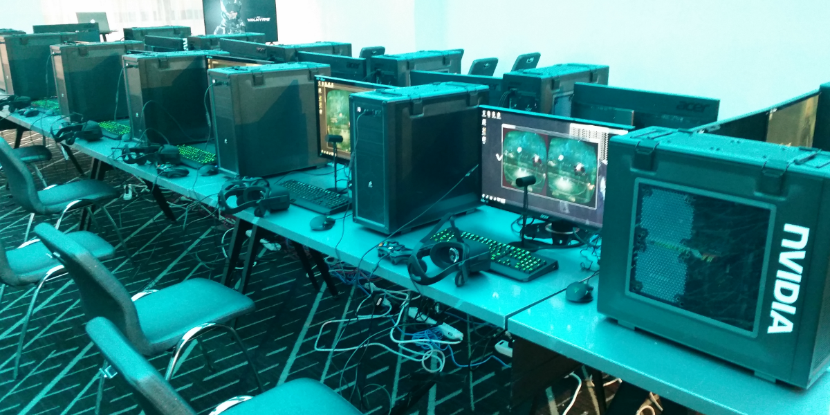 Eve Valkyrie LAN set up