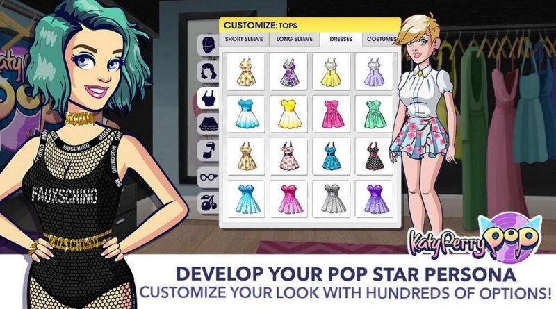 You can develop your own pop-star identity in Katy Perry Pop.