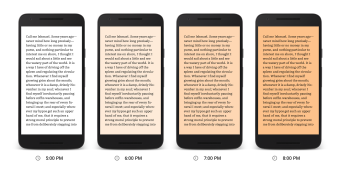 Google Play Books for Android and iOS can now give your eyes a break at night