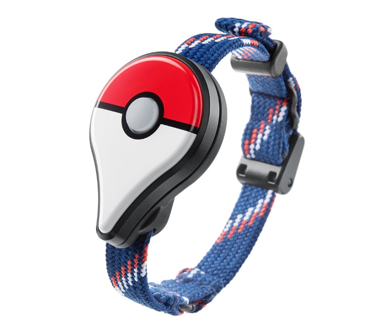 The Pokémon Go Plus device senses nearby creatures.